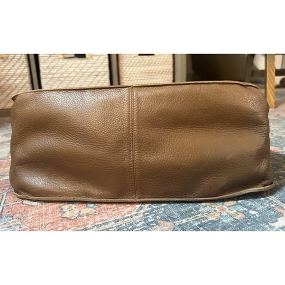 SOLD❤️ BOTTEGA VENETA Lambskin Leather Tote Shoulder Bag Taupe Brown Tan - Picture 4 of 16